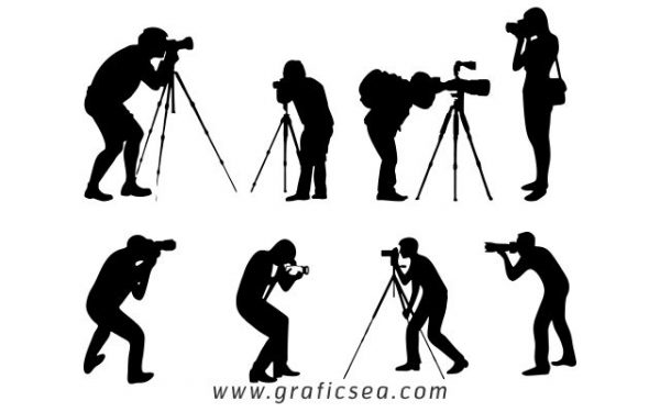 Photographer Positions Silhouette Free | Graficsea