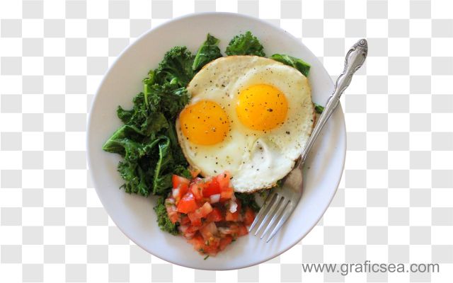 boiled eggs on a floral plate on a transparent background 20965913 PNG