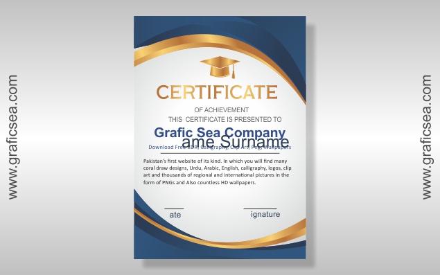 Certificate of Achievement Design Template