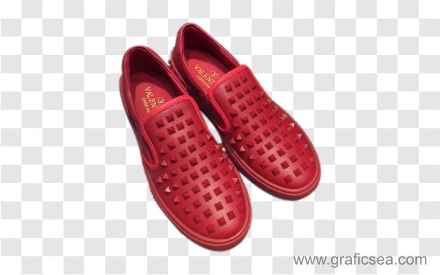 Red Plastic Shoes for Men