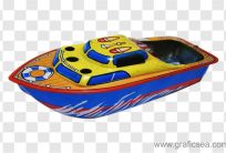 Steel Water Boat Kids Toy PNG Image Free