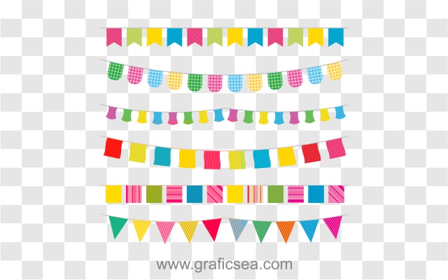 Multi Shapes Paper Decoration Garland | graficsea Multi Shapes Paper Decoration Garland