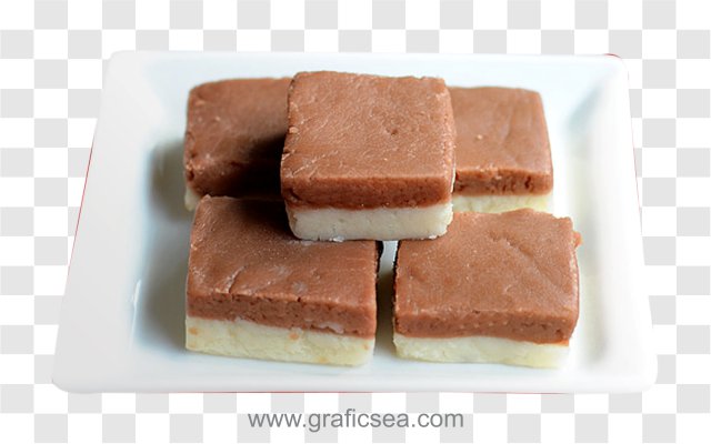 Chocolate Burfi, Sweet Transparent Image PNG type Free Download
