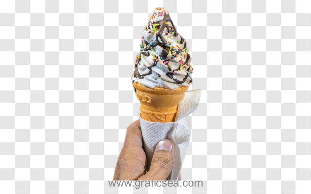 Cone Ice Cream in Hand Transparent Image PNG type Free Download | graficsea Cone Ice Cream in Hand Transparent Image PNG type Free Download