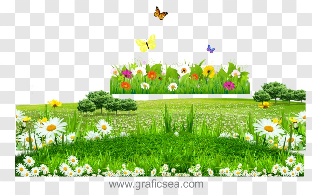 Flower Garden, Ground, Landscape, Plants Pngs Images Pack Free