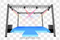Dance Floor with Truss Setup 3D Image