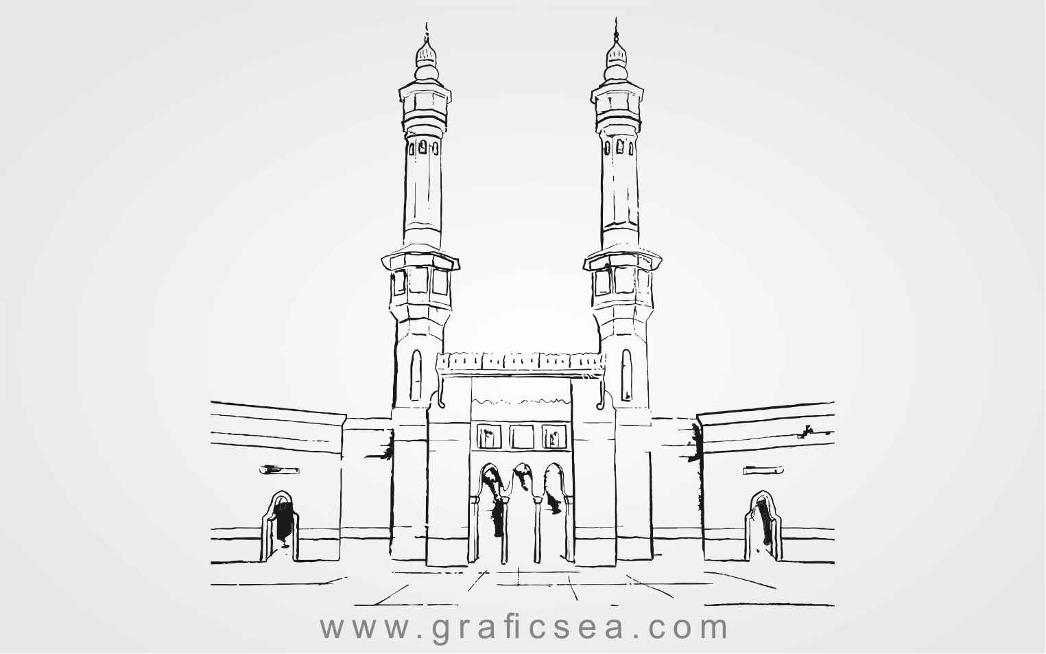 How to Draw a Mosque Easy | Free Printable Puzzle Games