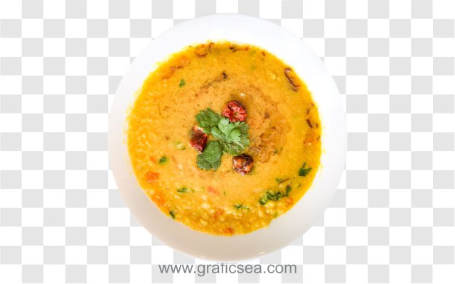 Subcontinent Traditional Dal Fry Plate Transparent Image PNG type Free Download