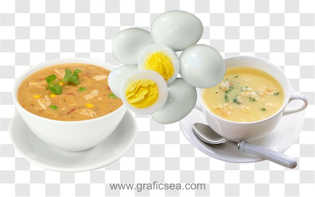 Sweet Corn Chicken Soup, Boiled Egg Transparent Image PNG type Free Download