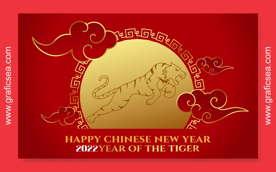 2022 Chinese New Year Vector