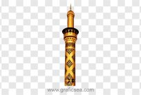 Minar of Shrine Imam Abbas RA-