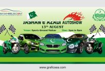 14 August Jashan e Azadi Autos Show Bill Board Vector Design Free