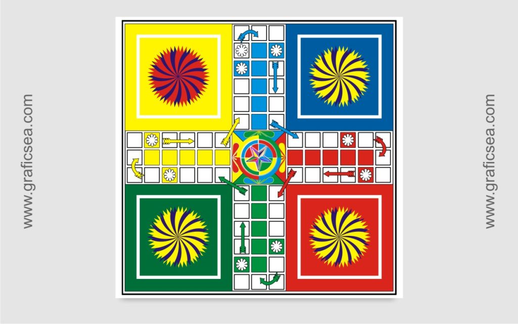 Ludo Game Board Vector Graphic Image Free Download | Graficsea