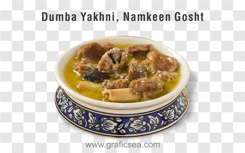 Dumba Lamb Yakhni or Namkeen Yakhni Gosht