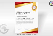 Modern Certificate of Appreciation Vector Template cdr file free download