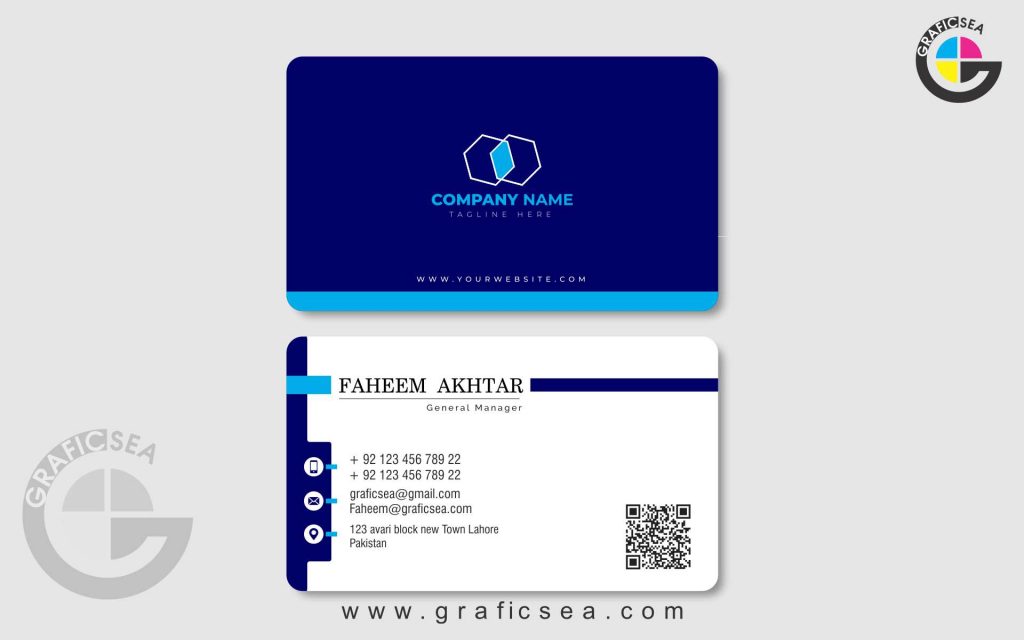 Modern Style Business Card Vector Template CDR File Free Download ...