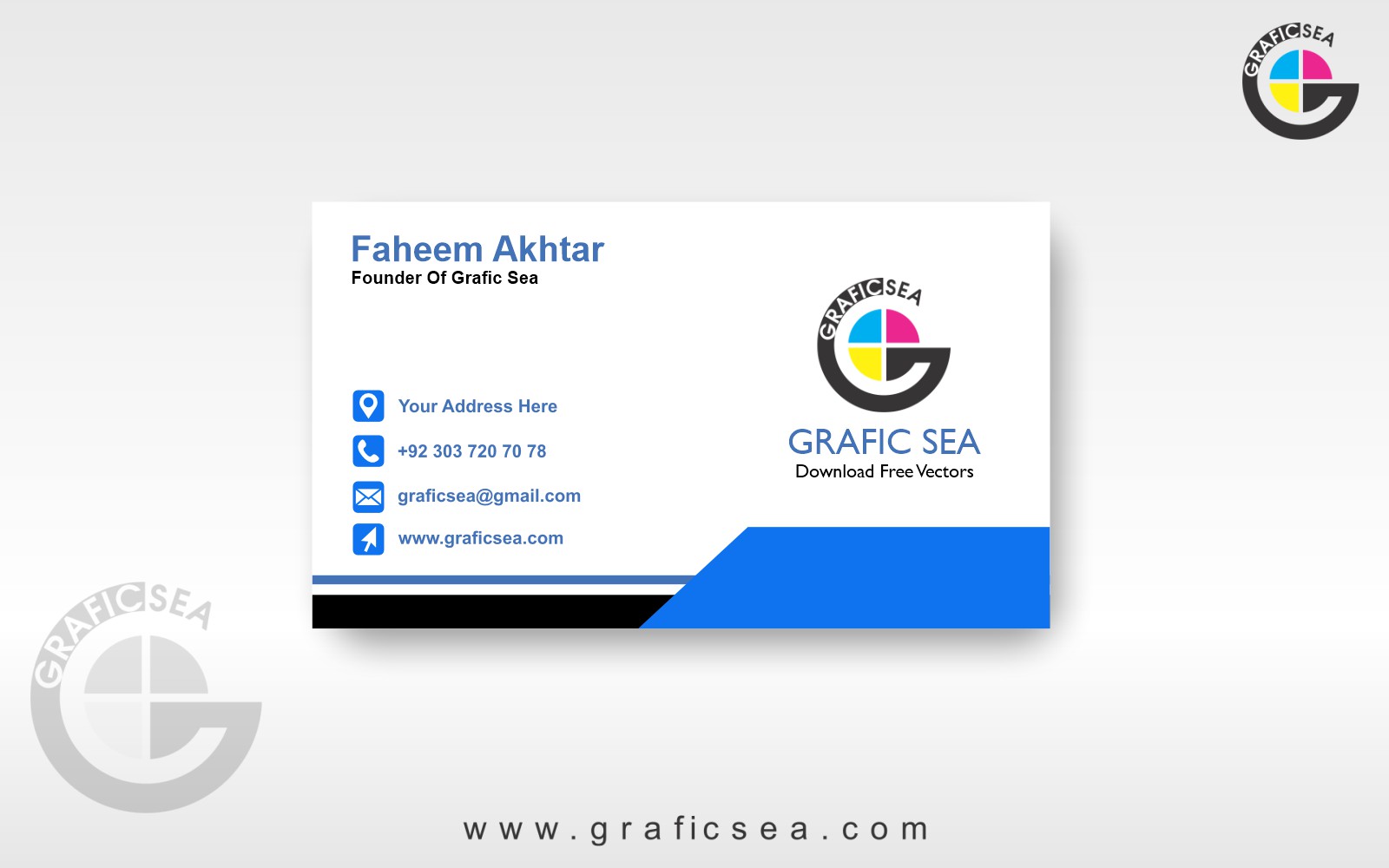 Business Visiting Card CDR Template