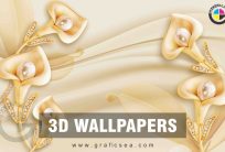 Luxury Gold Flower Home Decor 3D Mural Free