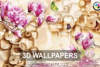 Wall Decoration 3D Flower Wallpaper Free Download