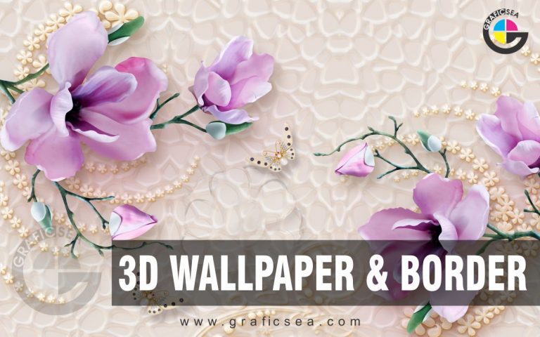 Embossed Flower Room Walls Decor 3D Image