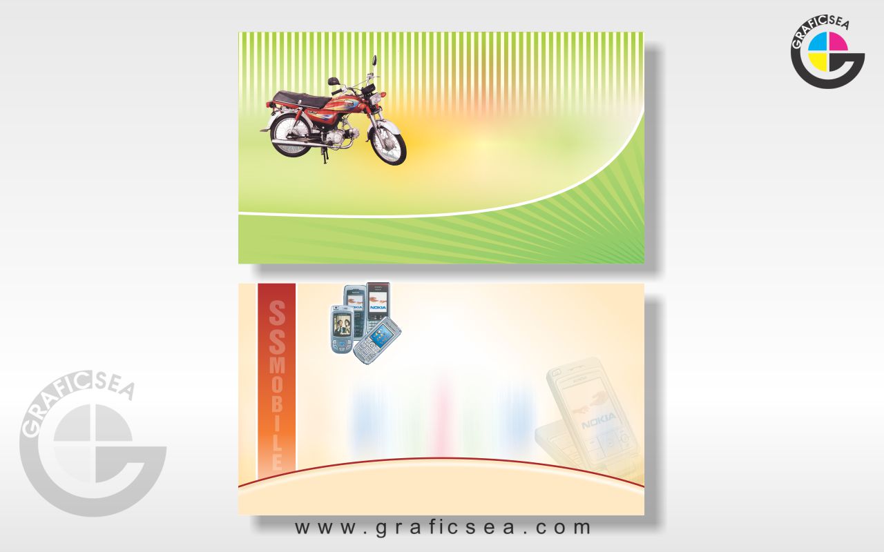 Mobile and Bike Workshop Visiting Cards Free Download | graficsea Mobile and Bike Workshop Visiting Cards