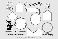 Shapes silhouette Illustrations Pack Free Download
