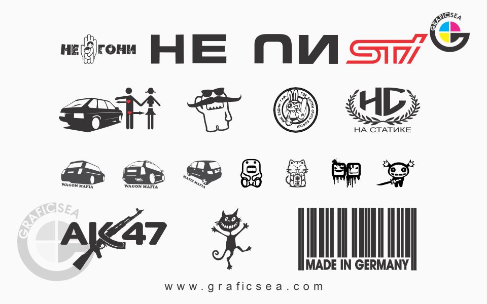 AK47 and Many Pasting Vector Stickers Mega Pack Free Download | graficsea AK47 and Many Pasting Vector Stickers Mega Pack