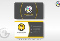 Personal Card With Picture CDR Vector Template Free Download