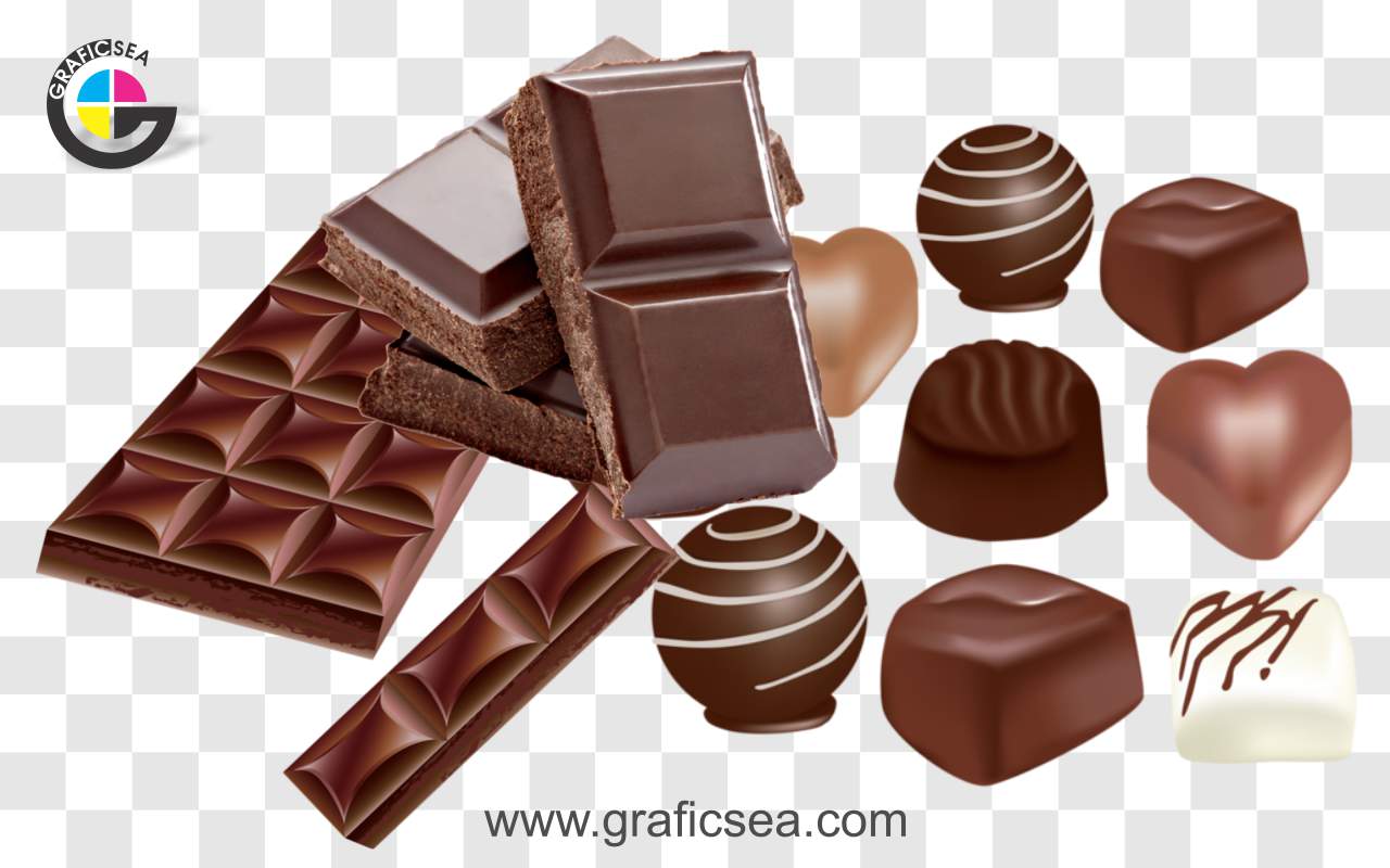 Chocolate Bars and Bowls Png Images