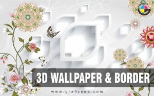 Fancy Mandala Floral 3D Background