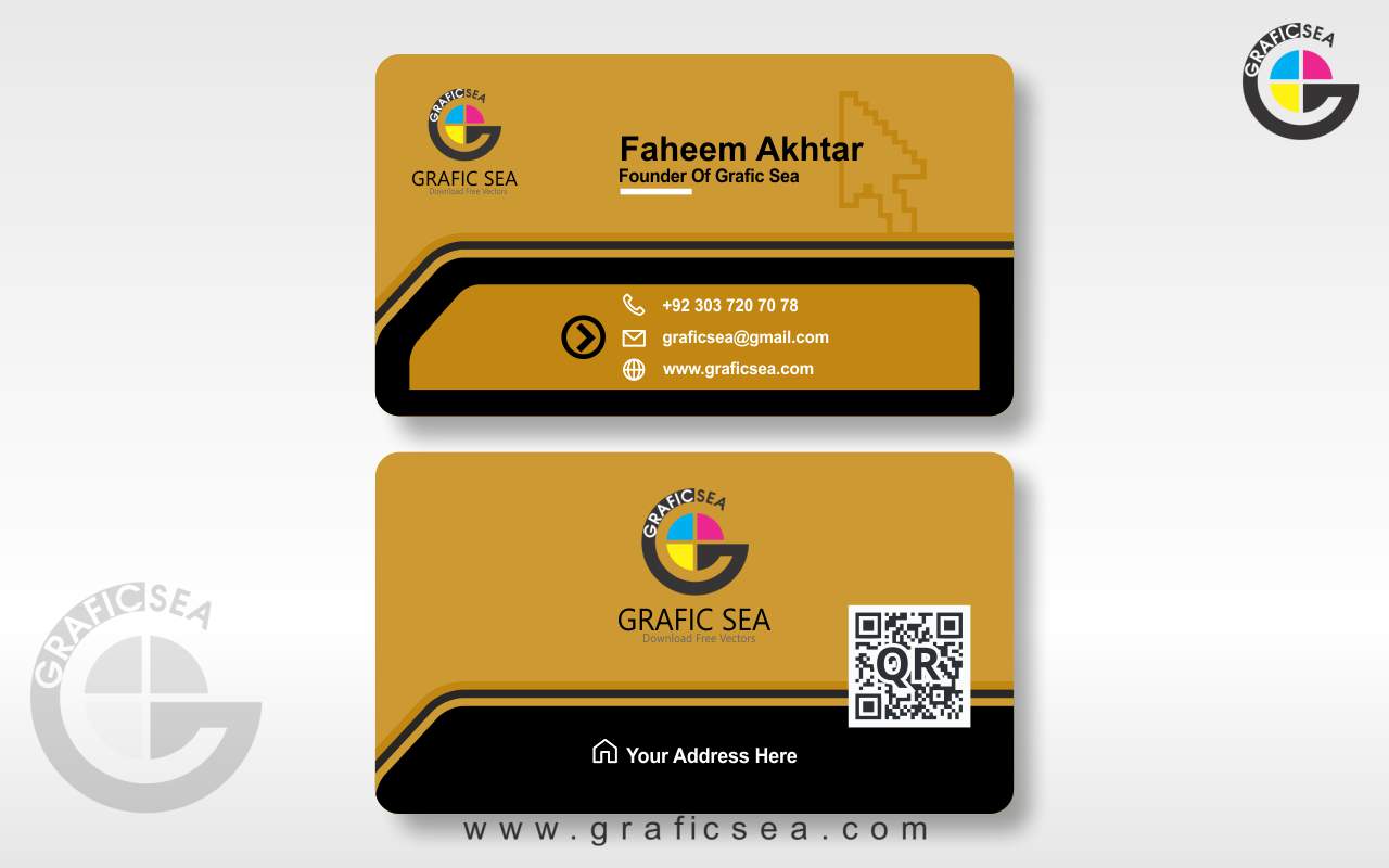 Corporate Style Business Visiting Card Vector