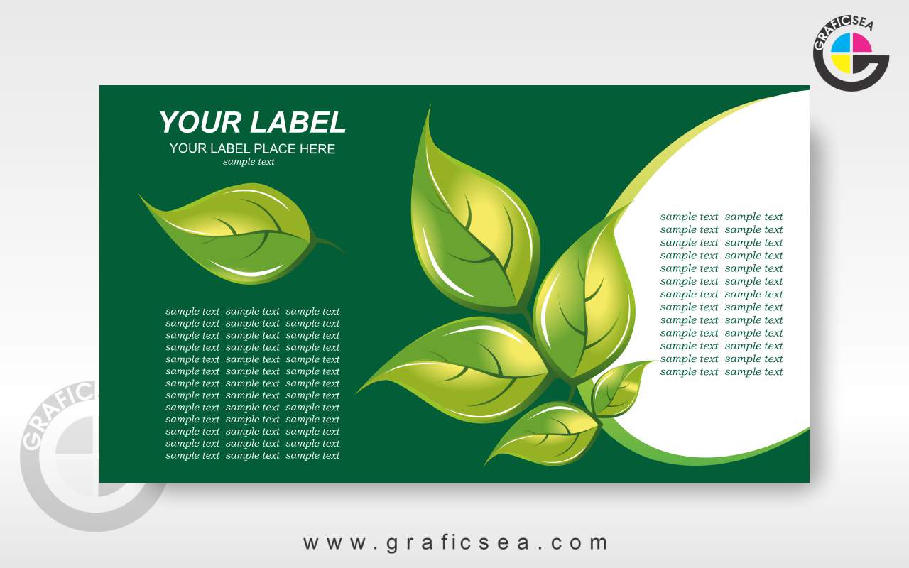 Green Agriculture Label Vector Design Template