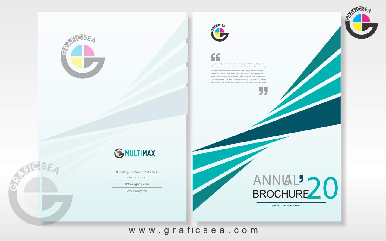 Corporate Annual Brochure CDR Vector