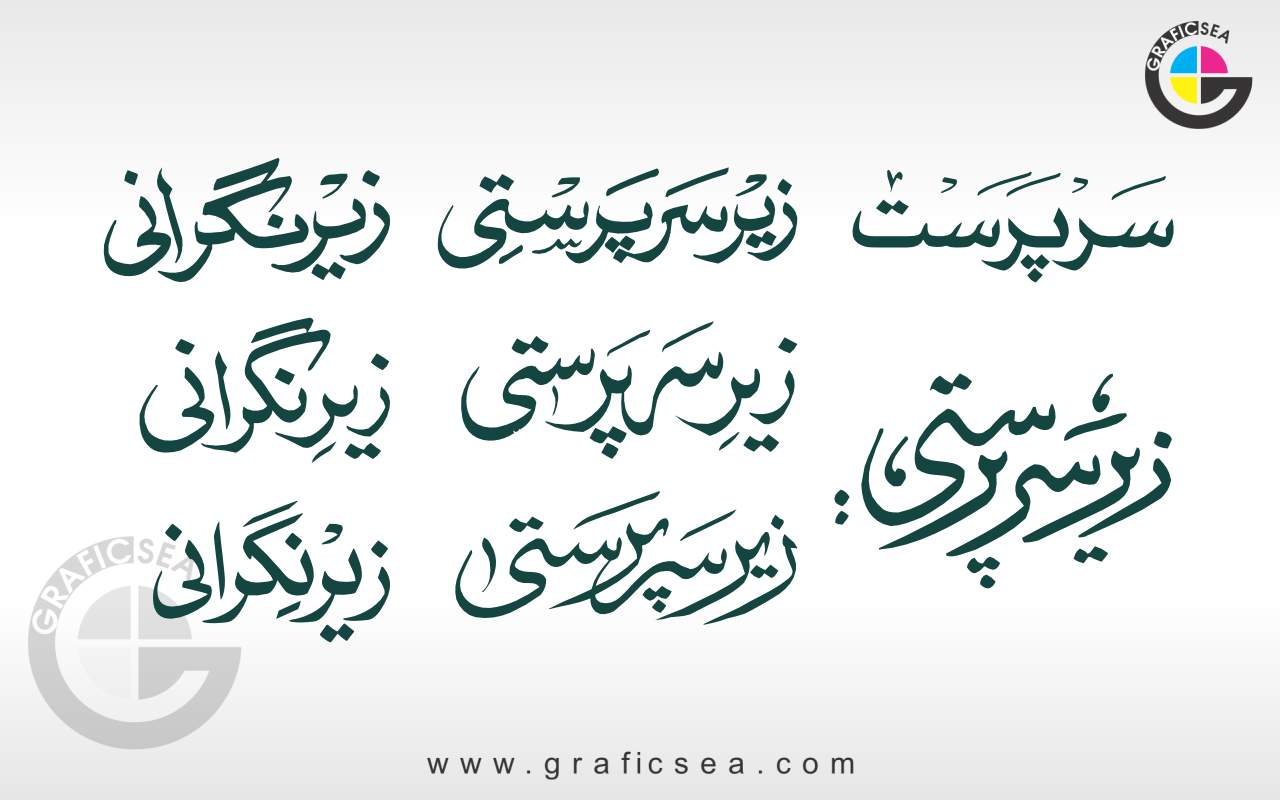 Zair Sarprasti, Zair Nigrani Urdu Font Calligraphy