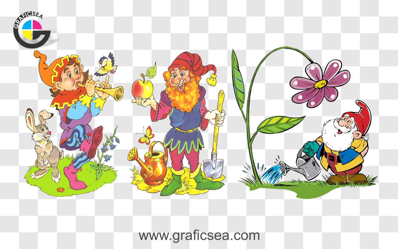 Paint Art Cartoon Characters PNG Images