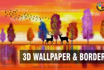Coloful Artistic Natural Painting 3D Mural
