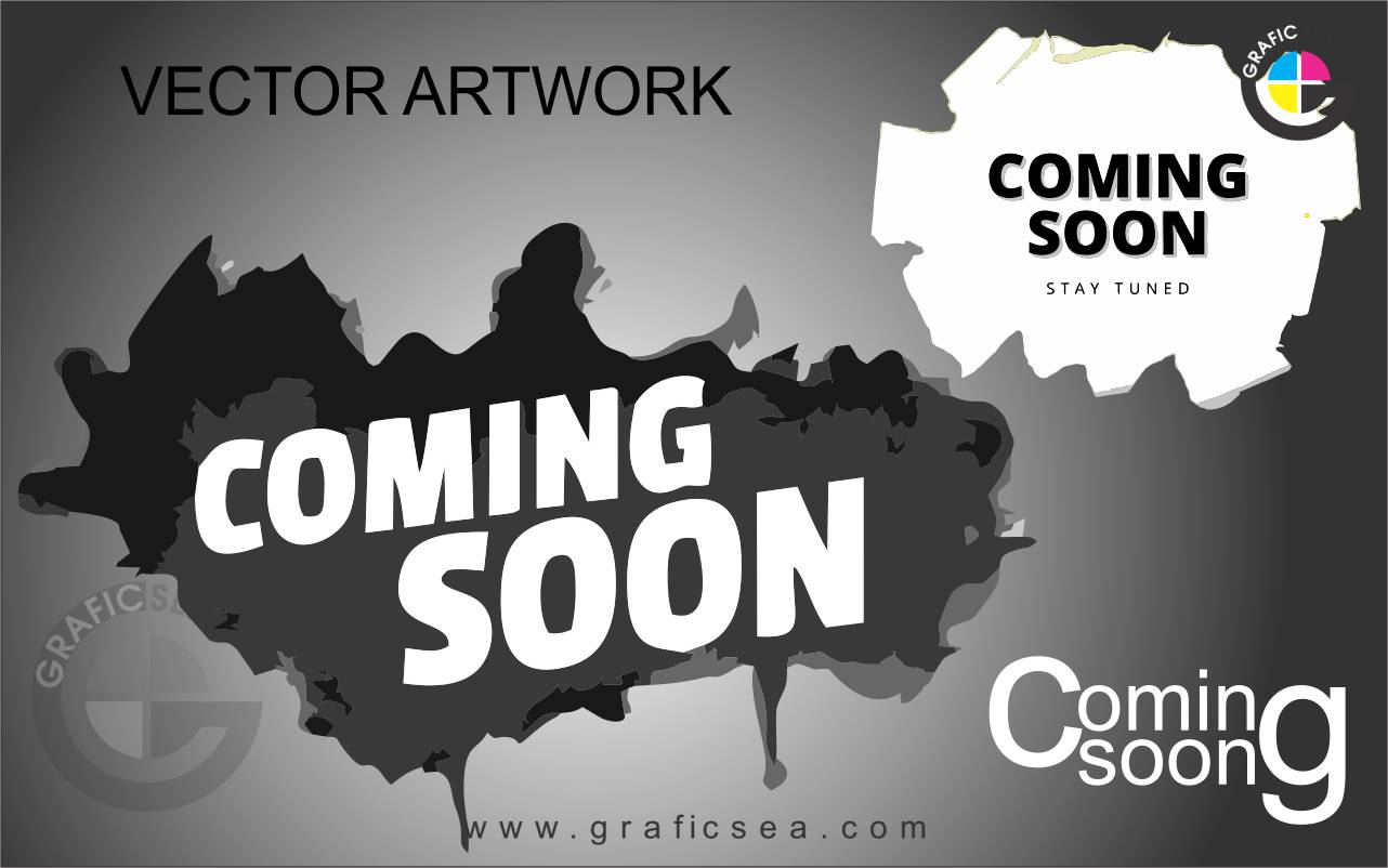 Coming Soon Vector Artwork CDR Design
