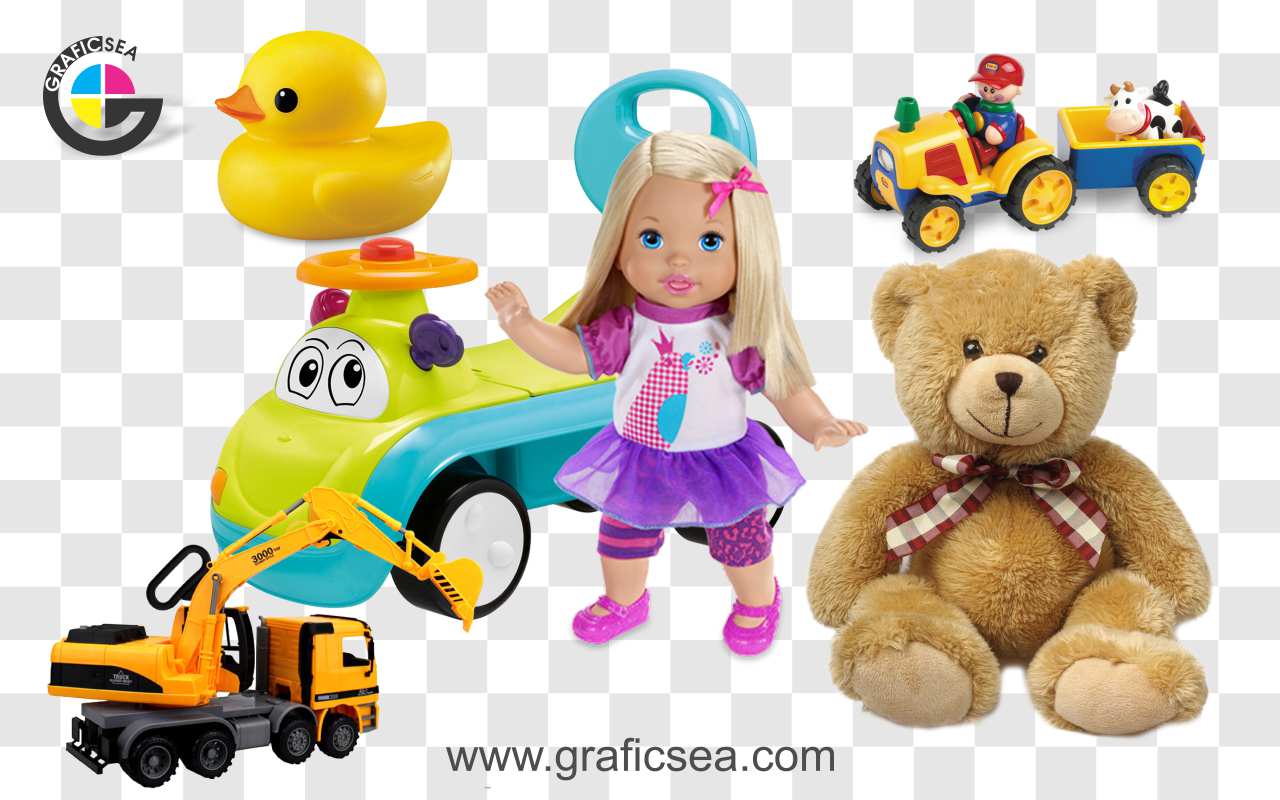 Baby Boy and Girl Toys PNG Images