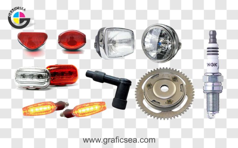 Motorcycle front back side lights plug PNG Images