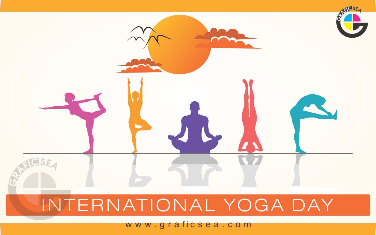 International Yoga Day Post Banner CDR Vector