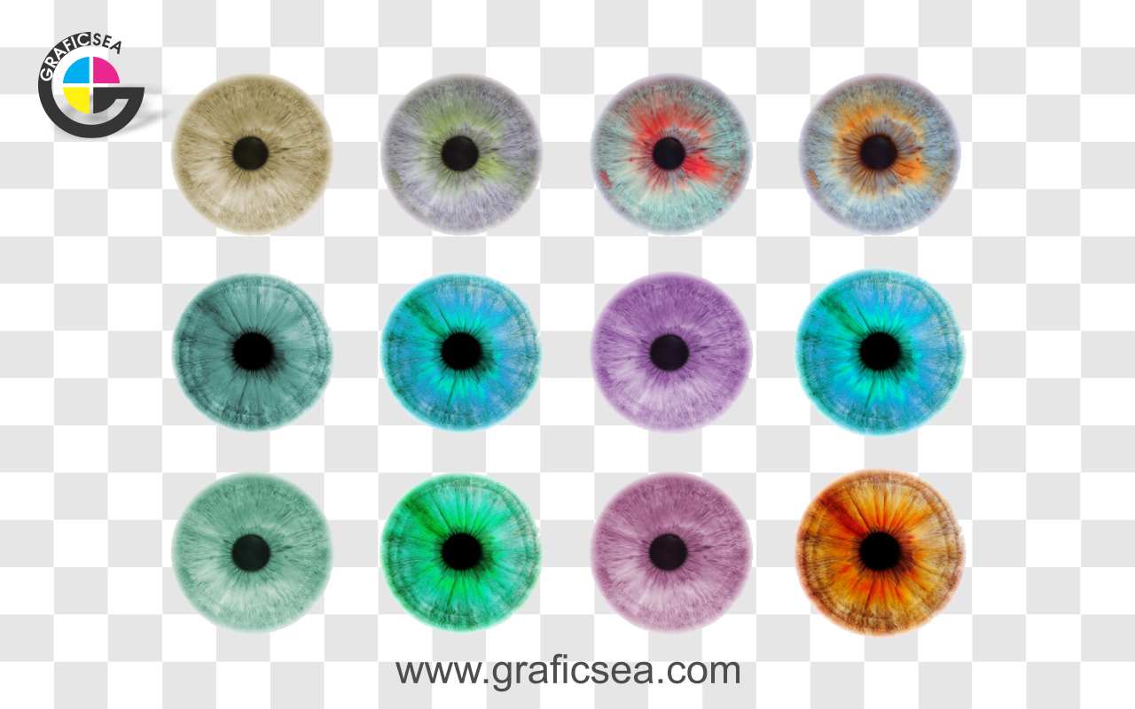 Different Eye Color Lens PNG Images Pack Free Download | graficsea Different Eye Color Lens PNG Images