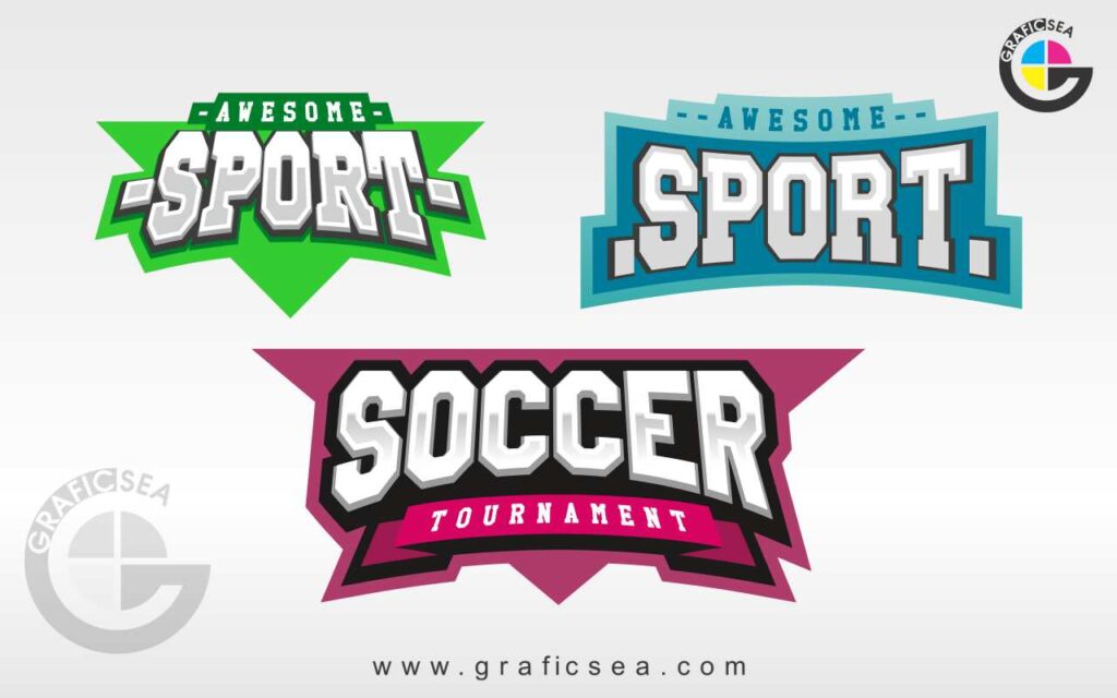 Soccer Sports Team Game Play Logo Idea CDR File Free Download | Graficsea