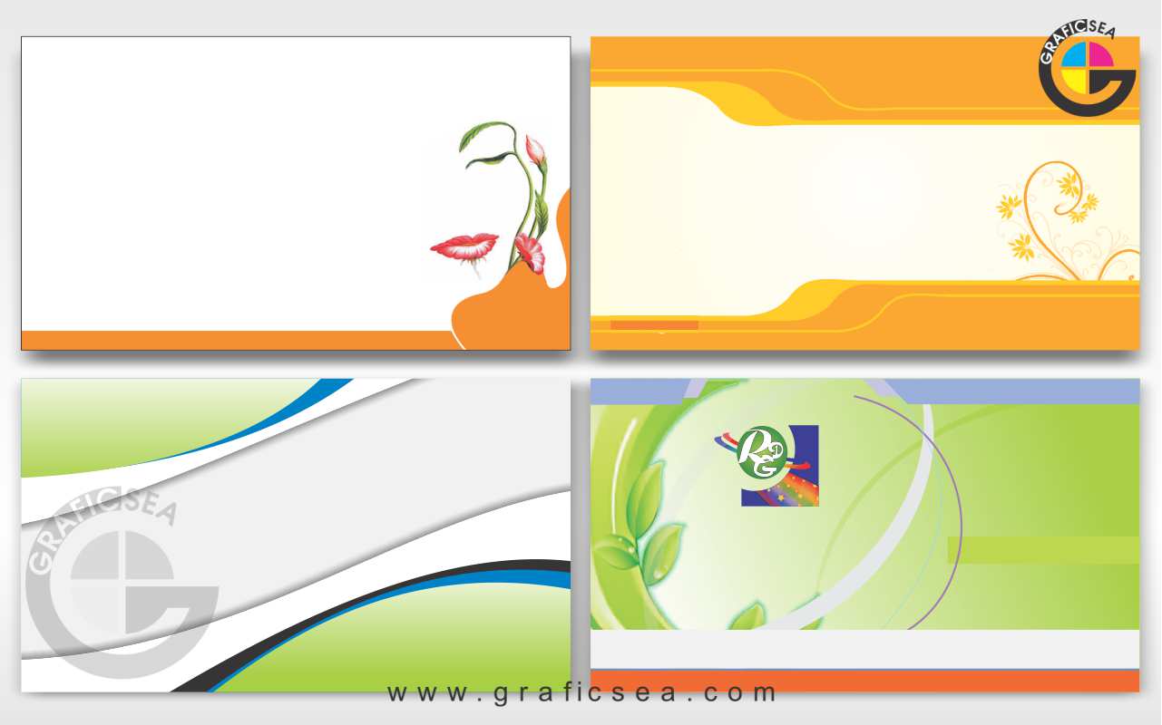 Visiting Card Backgrounds Template CDR File