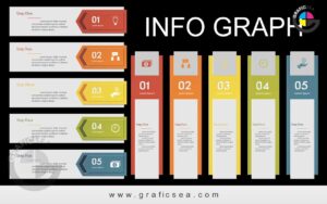 2 Style Colorful Infographics With Icons CDR Vector Free Download ...