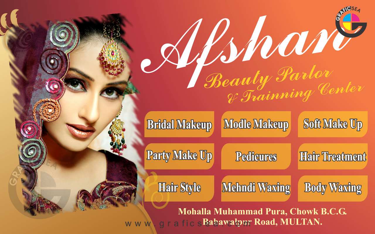 Beauty Parlor and Traning Center Flex Banner CDR File