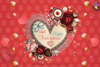 Happy Valentine Day 2025 Card Design CDR File