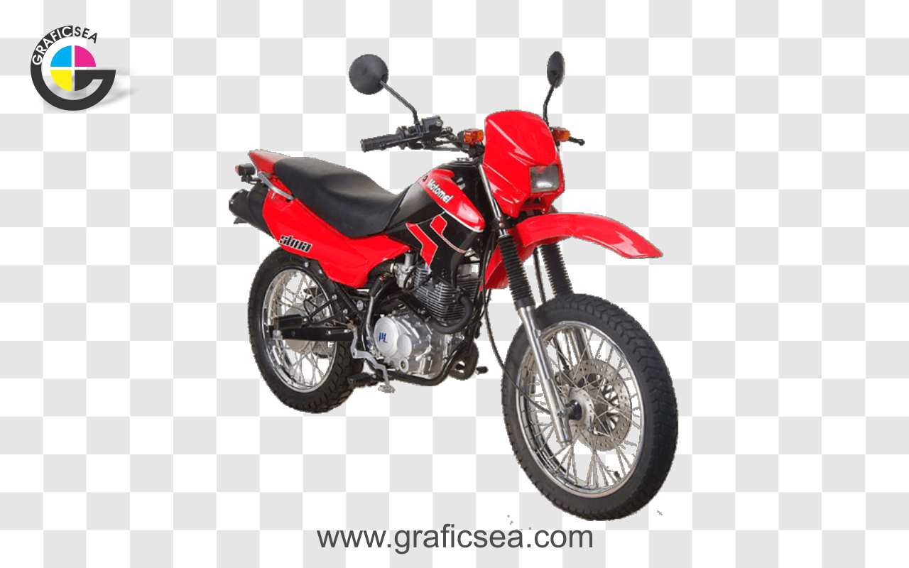 Red Exreme Motorbike PNG Image