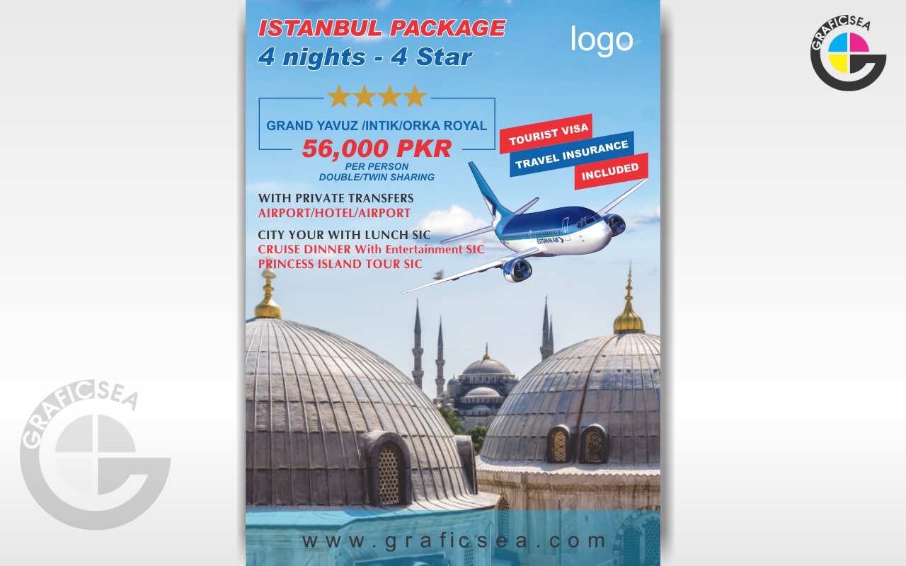 Turkey Travel and Tours Company Poster CDR Vector