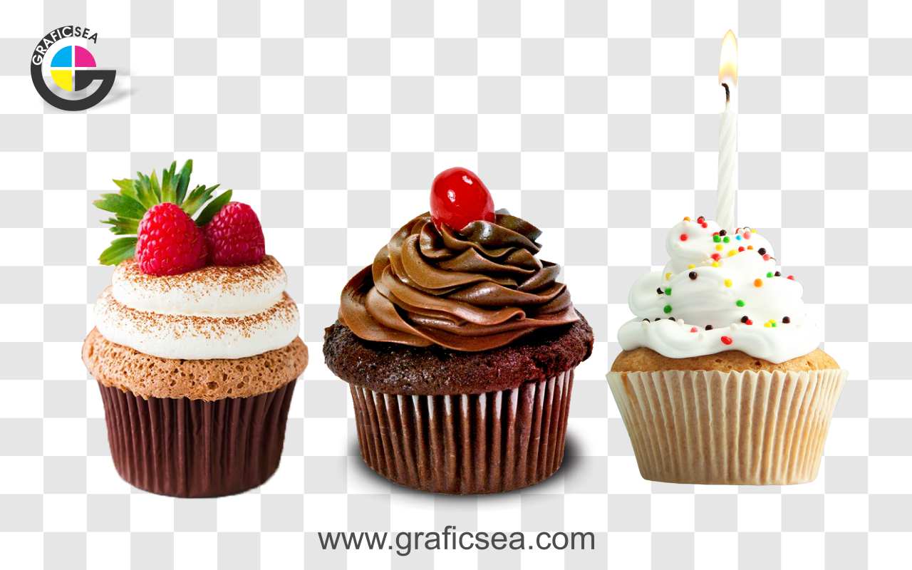 Cupcake Bakery Muffin Birthday Cake Cream - Transparent Background Cupcake  Png, Png Download , Transparent Png Image - PNGitem