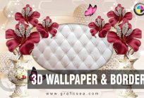 Bedroom Back Wall Decor 3D Flower Image